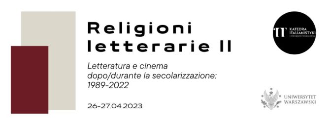 RELIGIONI LETTERARIE (II)