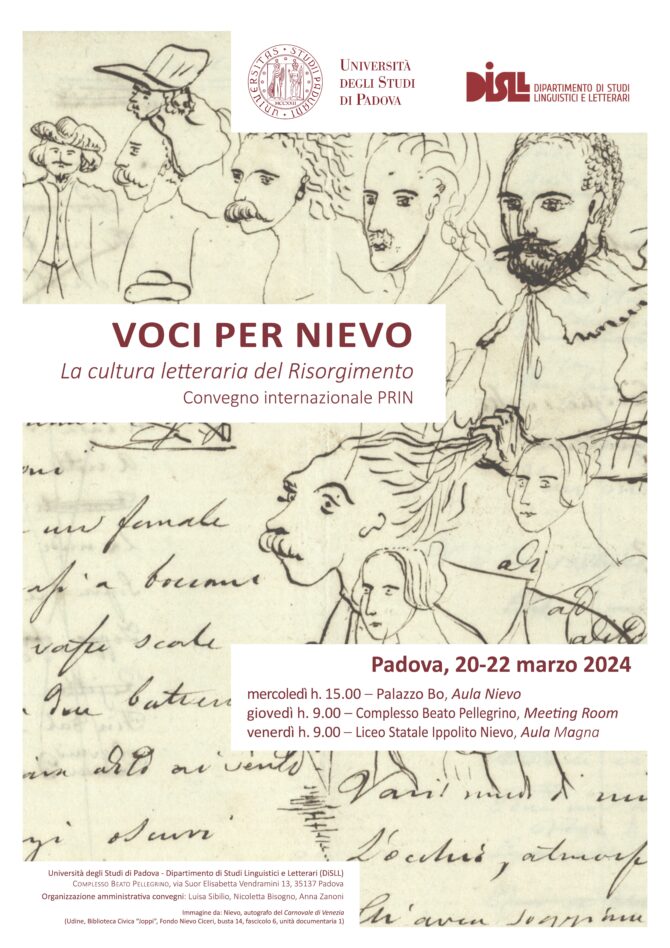 Voci per Nievo. La cultura letteraria del Risorgimento